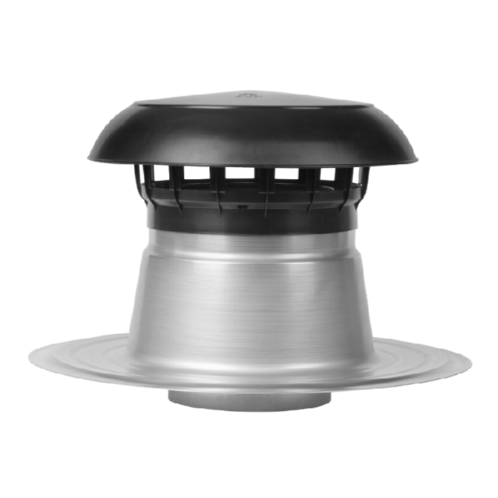 Flachdachentlüftung doppelwandig mit Kunststoffabdeckung Ø 200mm
