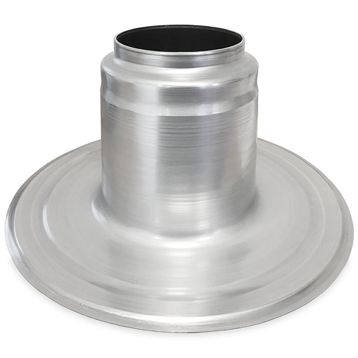 Flachdachlüftung doppelwandig mit Kunststoffhaube Ø 110-125 mm