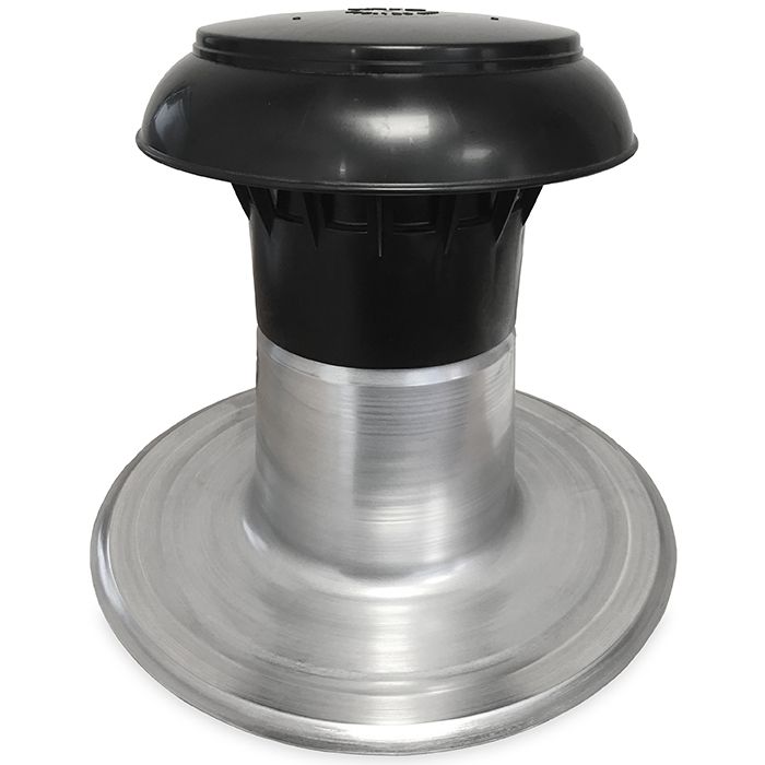 Flachdachlüftung doppelwandig mit Kunststoffhaube Ø 110-125 mm