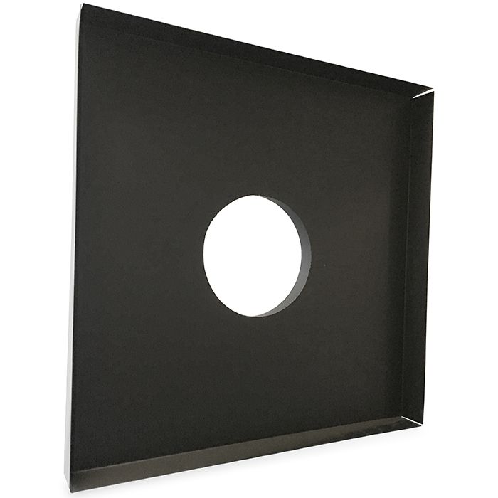 Plenum unisoliert, Aluminium 590 x 590 mm (Anschluss Ø 200 mm)