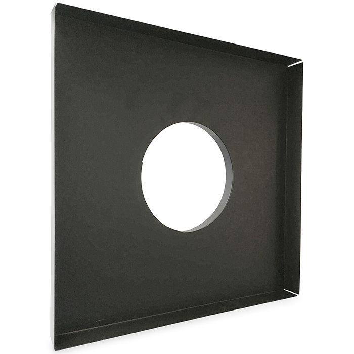 Plenum unisoliert, Aluminium 590 x 590 mm (Anschluss Ø 250 mm)