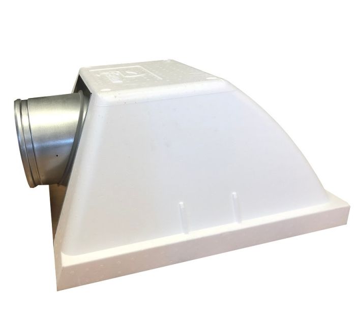 Isolierte Plenumbox „ISOBOX” mit Seitenanschluss Ø 125 für Lüftungsgitter 595 x 595 mm