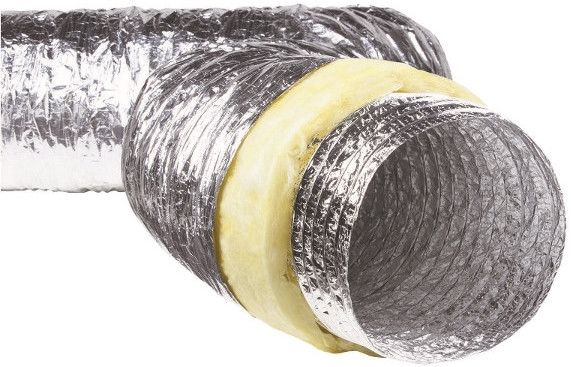 Isolierter flexibler Lüftungsschlauch – Aluminium – Ø 160 mm – Länge 1 METER