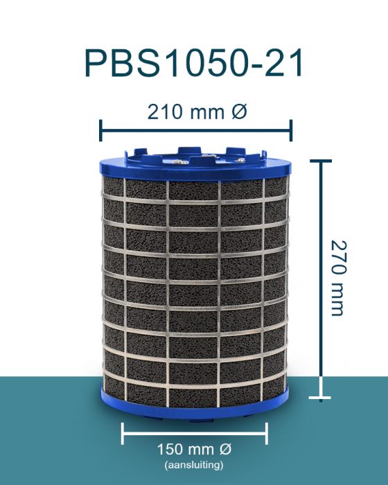PuriVent SILO Plasmafilter für Dunstabzugshaube (Schacht 240 mm+) – 1000 m3/h – Anschluss Ø 150 mm