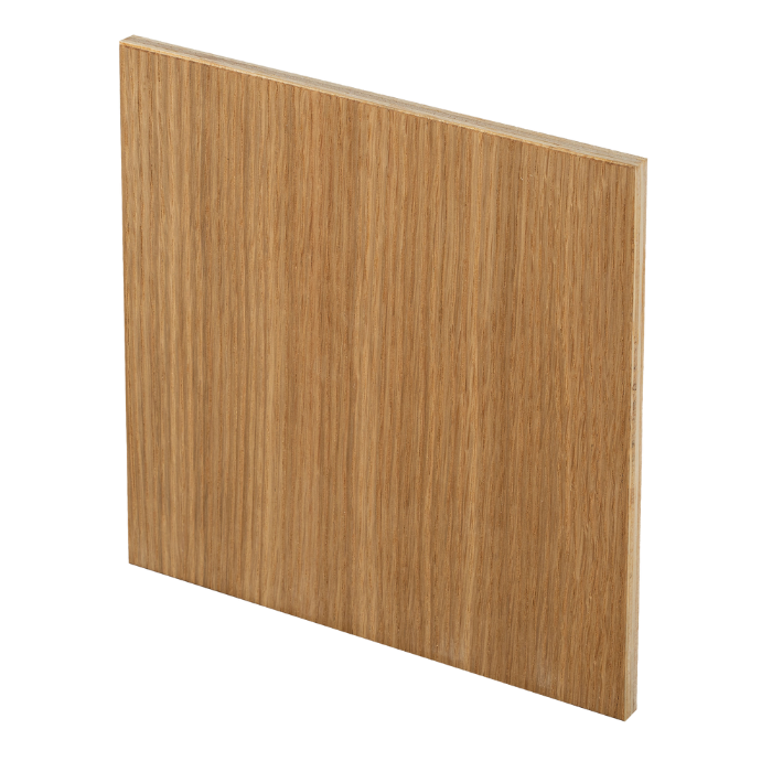 Design-Lüftungsgitter quadratisch (Abluft & Zuluft) Ø 125 mm – Holz flach