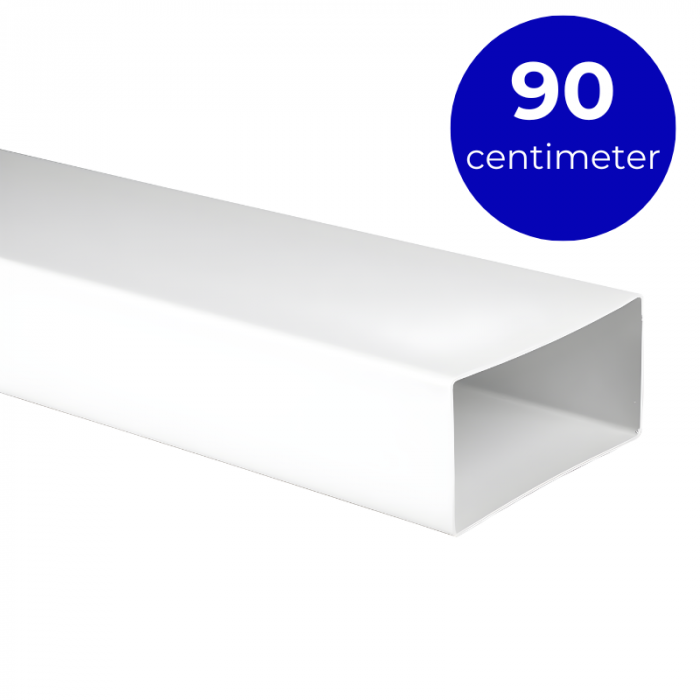 Kunststoff rechteckiger Kanal 120 x 60 mm (Länge 90cm)