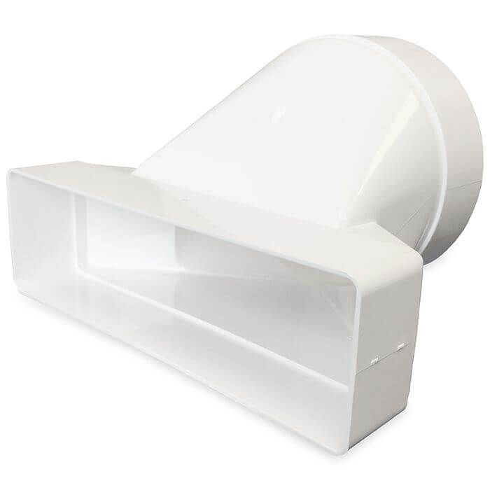 Reduzierstück Kunststoff - 204 x 60 mm auf Ø 150 mm – asymmetrisch Reduzierstück Kunststoff - 204 x 60 mm auf Ø 150 mm – asymmetrisch