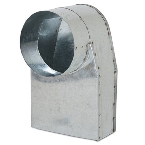 Rechteckige (Einbau-) Löffelecke 220mm x 80mm mit Anschluss 160mm Rechteckige (Einbau-) Löffelecke 220mm x 80mm mit Anschluss 160mm