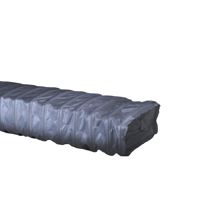 Flexibler Schlauch rechteckig - 222 x 57mm - Länge 3 Meter - GRAU