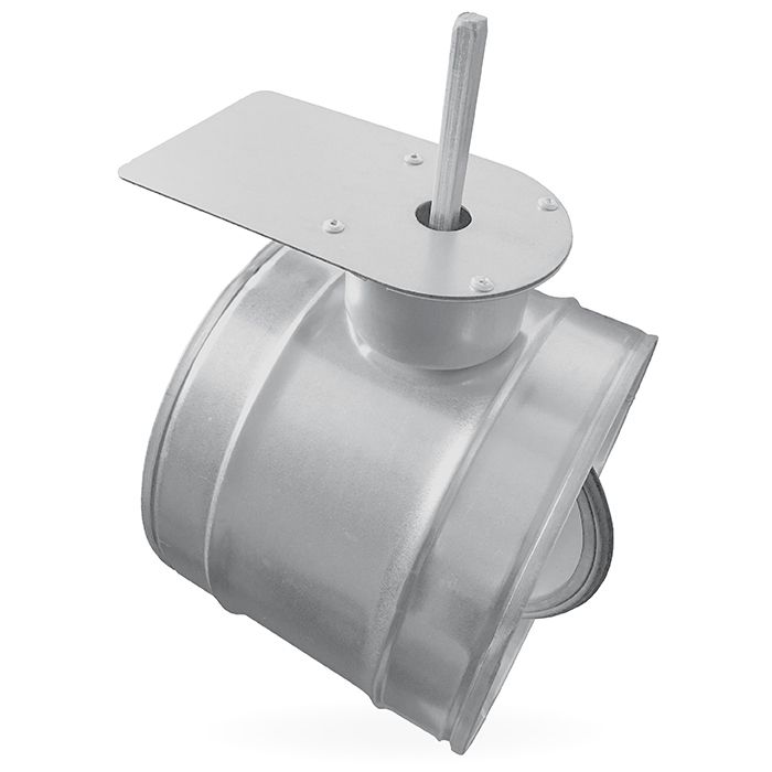 Regelventil Ø 150 mm mit Motorsitz zur Montage des Servomotors - luftdicht Regelventil Ø 150 mm mit Motorsitz zur Montage des Servomotors - luftdicht