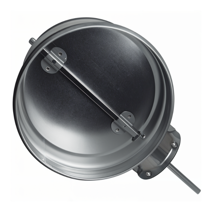 Regelventil Ø 160 mm mit Motorsitz zur Montage des Servomotors - luftdicht - mit Dichtung