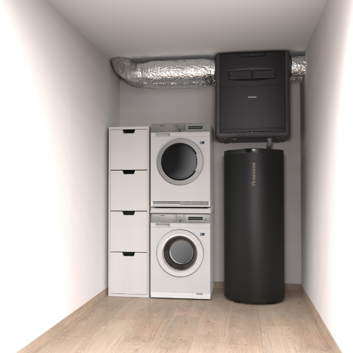 Renson Flux+ Wall ERV 475 WRG – 475 m³/h – mit CO2-, RH-, VOC-Sensoren und Enthalpietauscher