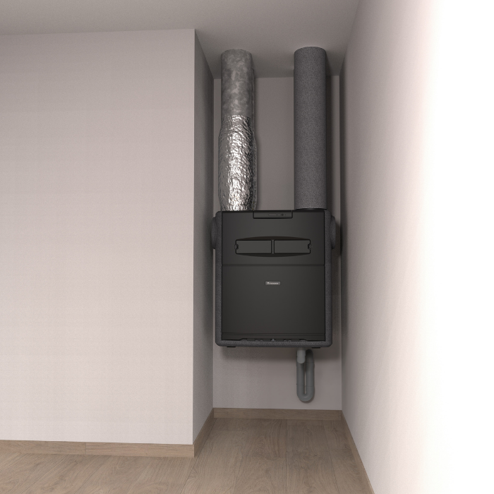 Renson Flux GO Wall 400 WRG – 400 m³/h – Mit Feuchtigkeitssensor