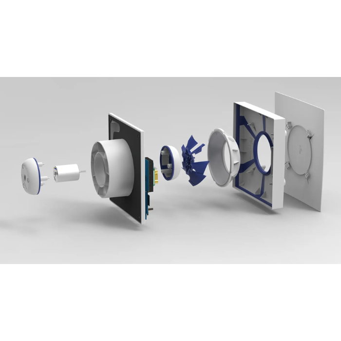 Renson Waves Badezimmer/WC-Ventilator - app-gesteuert - Geruchs-, Feuchtigkeits- und CO2-Sensor - Ø 100/125mm