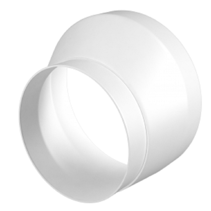 Reduzierstück Kunststoff - Ø 150 mm auf Ø 125 mm – asymmetrisch