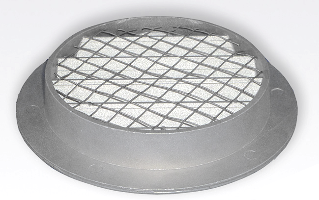 Rundes Lüftungsgitter Aluminium Ø 125 mm mit grobmaschigem Draht – hohe Durchlässigkeit