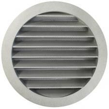 Rundes Lüftungsgitter Ø 160mm Aluminium mit feinmaschigem Fliegendraht