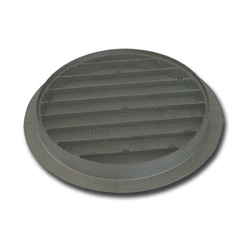 Rundes Lüftungsgitter Ø 160mm Aluminium mit feinmaschigem Fliegendraht