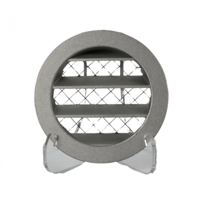 Rundes Lüftungsgitter Aluminium Ø 125 mm mit grobmaschigem Draht – hohe Durchlässigkeit