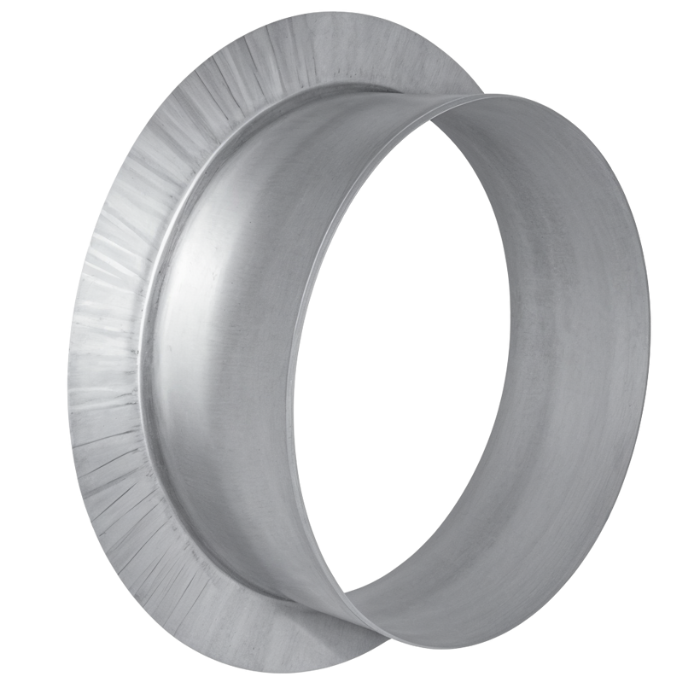Tellerventil Metall - Zuluft - Ø 100 mm - mit Einbauring - weiß