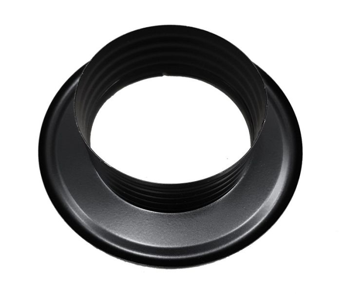 Abschlussrosette Ø 100 mm – Schwarz