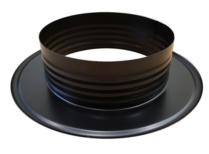 Abschlussrosette Ø 150 mm – Schwarz