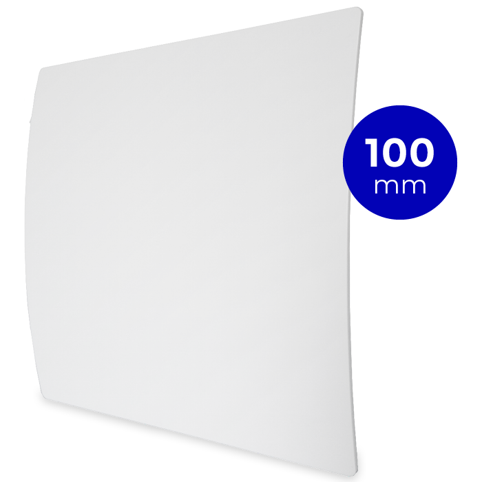 Design-Lüftungsgitter quadratisch (Abluft & Zuluft) Ø 100 mm – Kunststoff – Weiß