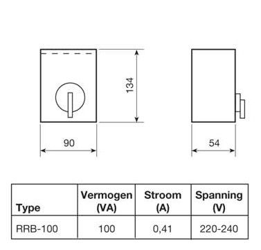 S&P Drehzahlregler, 5 Stufen 0,41A - WEISS (RRB 100)