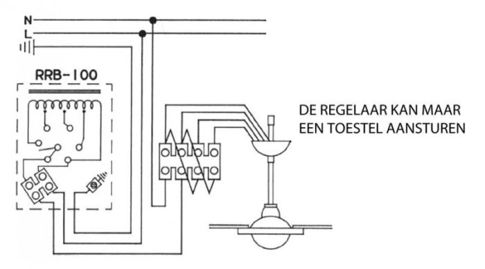 S&P Drehzahlregler, 5 Stufen 0,41A - WEISS (RRB 100)