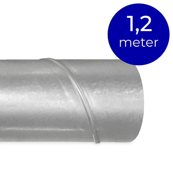 Wickelfalzrohr Ø 355 mm – Länge 1,2 Meter