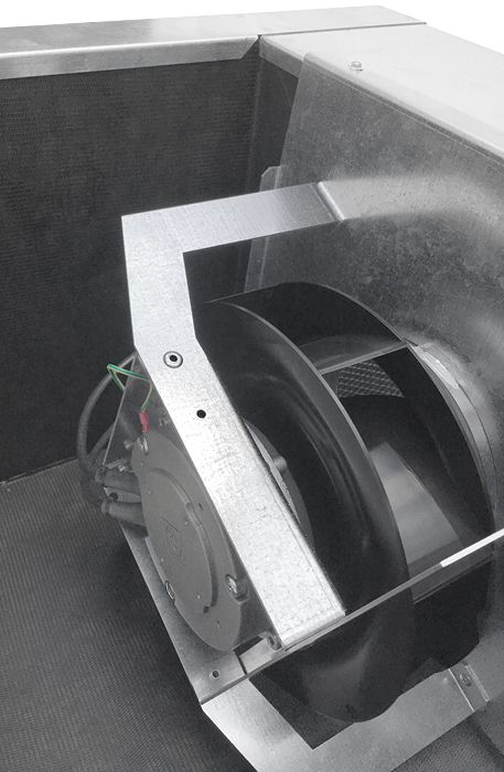 S&P CAB-200 ECOWATT energiesparende EC-Lüfterbox 1090 m3/h - schallgedämpft - Anschluss 200 mm