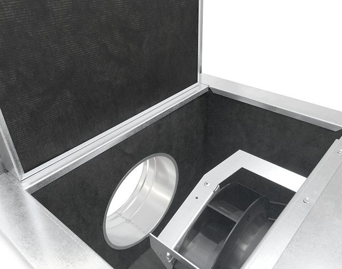 S&P CAB-315 ECOWATT energiesparende EC-Lüfterbox 1910 m3/h - schallgedämpft - Anschluss 315 mm