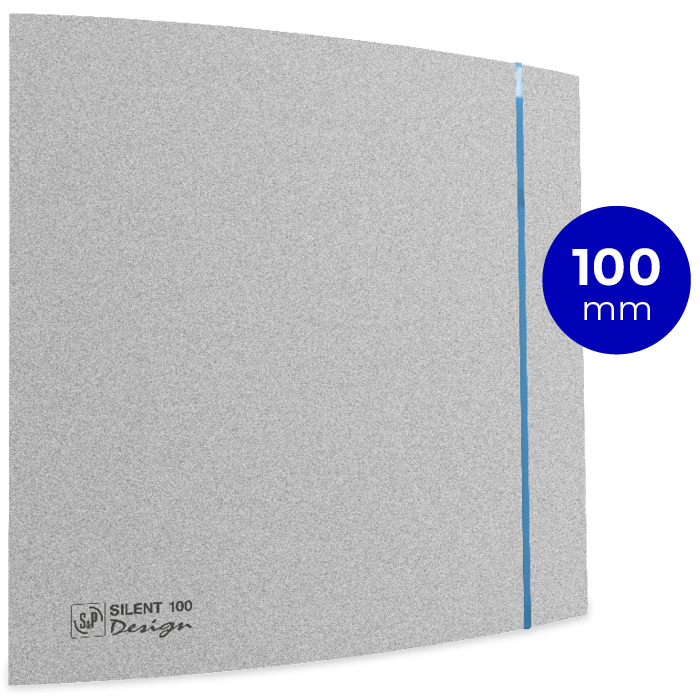 Design Badlüfter Soler & Palau Silent (100CZ) - Ø 100 mm - STANDARD (Silber)