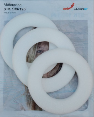 Satz mit 3 Schaumstoffringen zur Abdichtung des Absaugventils STK 100-125 Satz mit 3 Schaumstoffringen zur Abdichtung des Absaugventils STK 100-125