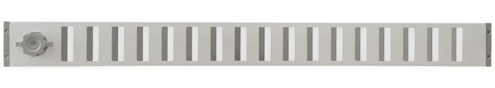 Abschließbares Schiebegitter Aluminium - Aufbaumontage 1000 x 90 mm (3-10009AA)
