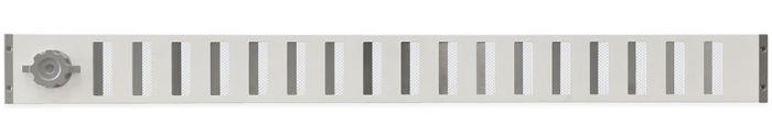 Abschließbares Schiebegitter Aluminium - Aufbaumontage 1000 x 90 mm - weiß (3-10009W)