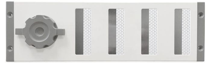 Abschließbares Schiebegitter Aluminium - Aufbaumontage 300 x 90 mm – weiß (3-3009W)