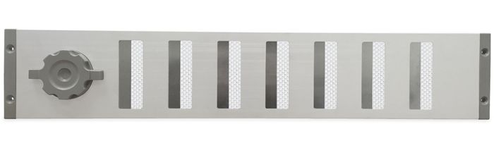 Abschließbares Schiebegitter Aluminium - Aufbaumontage 500 x 90 mm (3-5009AA)