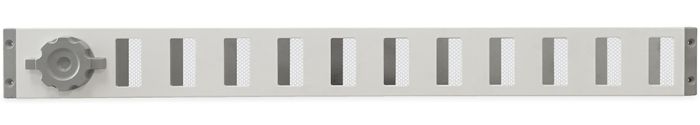 Abschließbares Schiebegitter Aluminium - Aufbaumontage 650 x 65mm - weiß (3-6506W)
