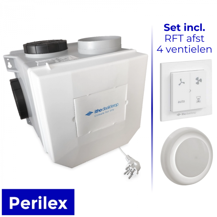 Itho Wohnraumlüftung mit Feuchtigkeitssensor CVE-S ECO RFT SP – Perilexstecker – inkl. RFT AUTO + 4 Ventile (All-in-one-Paket) Itho Wohnraumlüftung mit Feuchtigkeitssensor CVE-S ECO RFT SP – Perilexstecker – inkl. RFT AUTO + 4 Ventile (All-in-one-Paket)