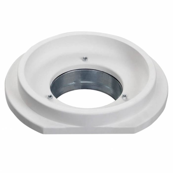 SIDE QUADRAT - einbaufähiges, rahmenloses Designgitter - Ø100mm - ZUFUHR & ABZUG