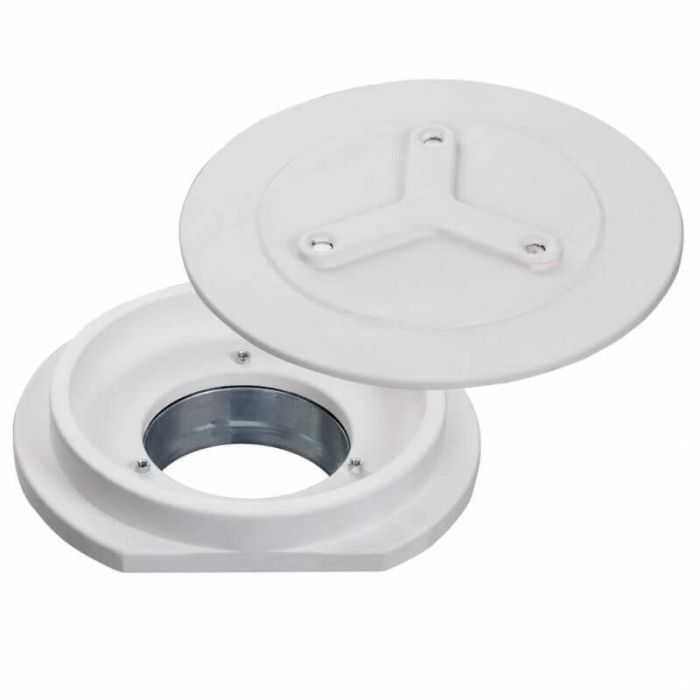 SEITE RUND - Spachtelbarer rahmenloses Designgitter - Ø160mm - ZUFUHR & ABZUG