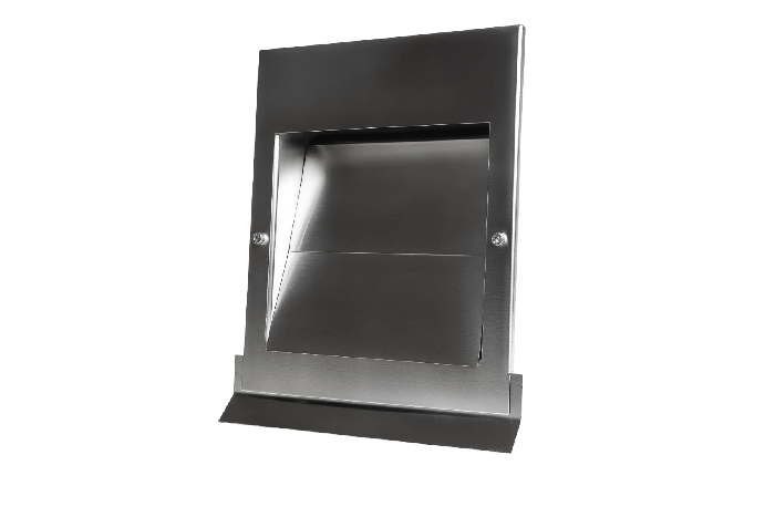 Design Fassadenabdeckung PREMIUM LINE - SIGMA - Ø 125 mm - Edelstahl