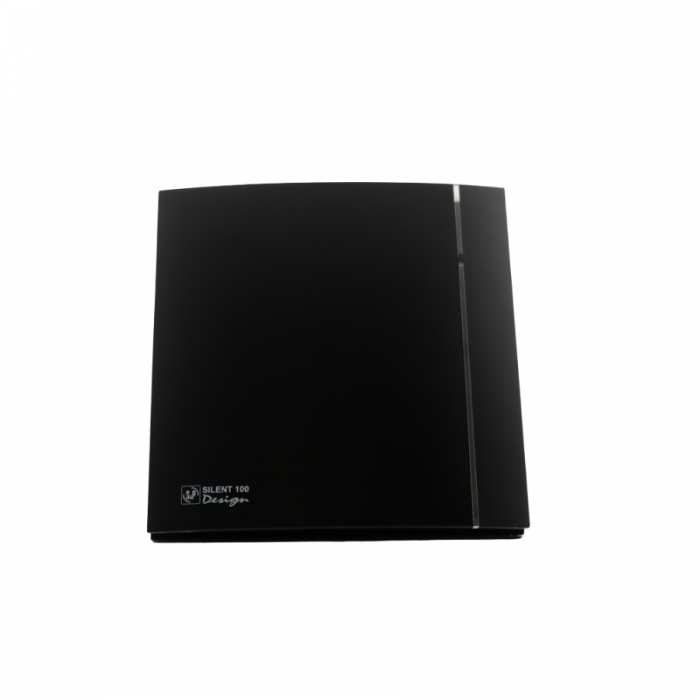 Design Badlüfter Soler & Palau Silent (100CRZ) - Ø 100mm - MIT TIMER - Matt Schwarz