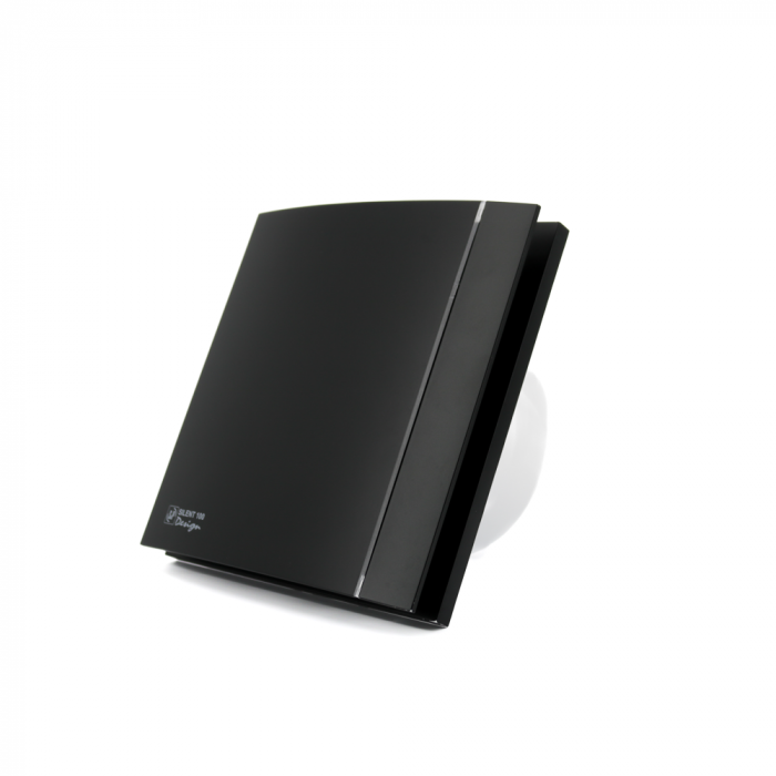 Design Badlüfter Soler & Palau Silent (100CRZ) - Ø 100mm - MIT TIMER - Matt Schwarz