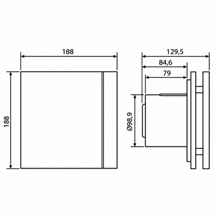Design Badlüfter Soler & Palau Silent (100CRZ) - Ø 100mm - Mit Nachlauf Design Badlüfter Soler & Palau Silent (100CRZ) - Ø 100mm - Mit Nachlauf