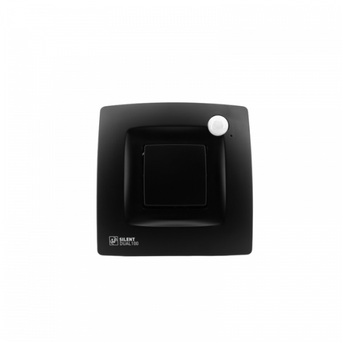Soler en Palau - Silent Dual 100 - Badlüfter - Ø 100mm - mit Feuchtigkeitssensor und Bewegungssensor - Matt Schwarz