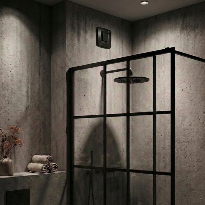 Soler en Palau - Silent Dual 100 - Badlüfter - Ø 100mm - mit Feuchtigkeitssensor und Bewegungssensor - Matt Schwarz