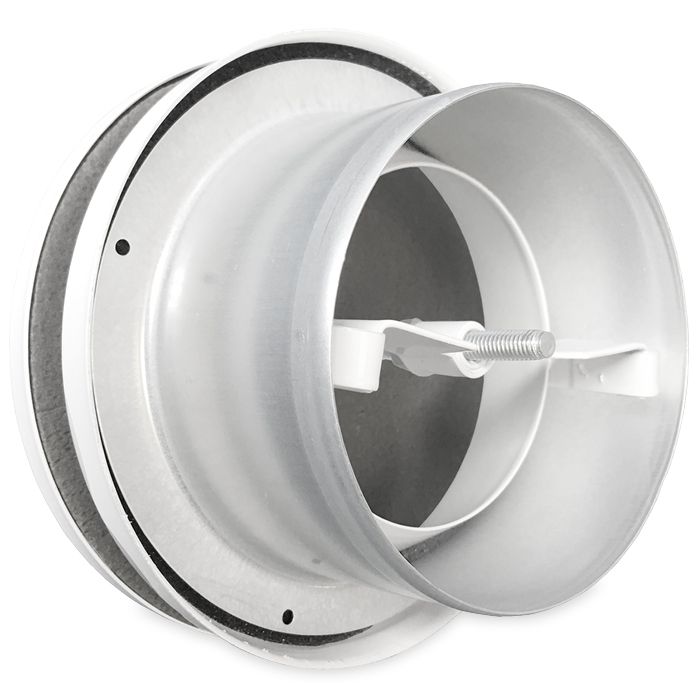 Tellerventil Metall - Zuluft - Ø 100 mm - weiß RAL9016