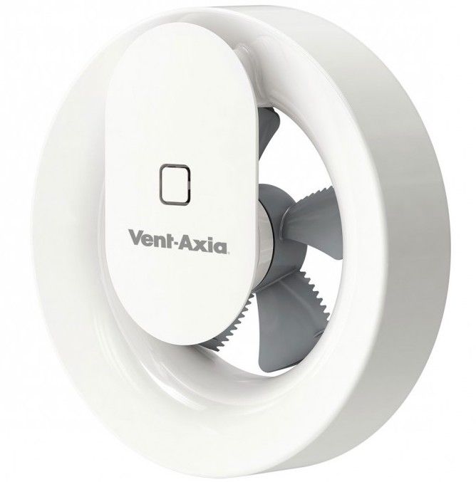 Badlüfter SVARA (Vent-Axia) – app-gesteuert mit Feuchtigkeits- und Lichtsensor – 100 mm WEISS